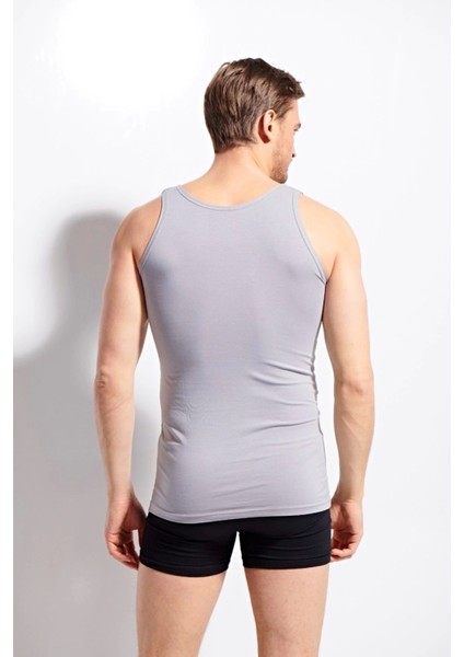 Erkek Penye %100 Pamuklu Premium Kalite Atlet K1100 - Gri fiyatları