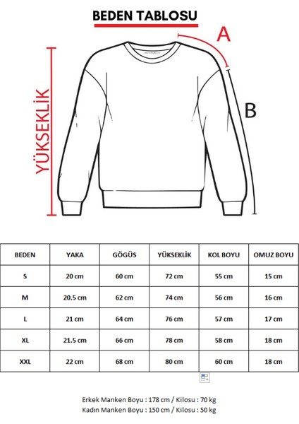 Yumuşak Pamuklu Kumaş Oversize Yuvarlak Yakalı Salaş Sweatshirt Erkek