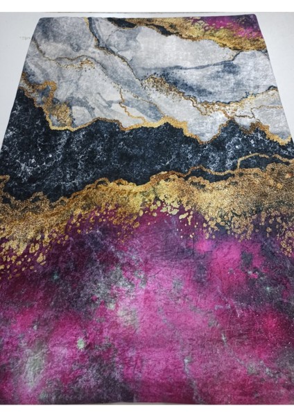 Ipek Kadife Kumaştan Lastikli Halı Örtüsü