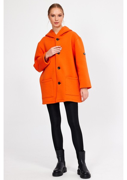 Alexandergardı Kapüşonlu Içi Şardonlu Oversize Hırka (E23-607 03)