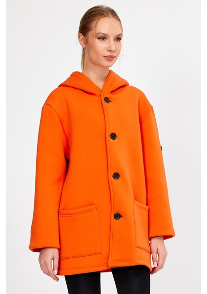 Alexandergardı Kapüşonlu Içi Şardonlu Oversize Hırka (E23-607 03)