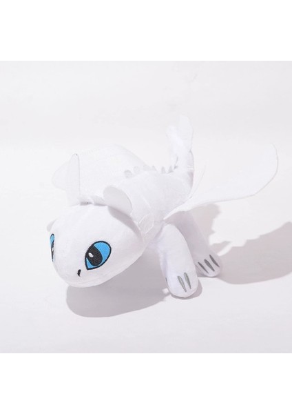 Zaox 20CM Ejderhanı Nasıl Eğitirsin Peluş Oyuncak Siyah ve Beyaz (Yurt Dışından)