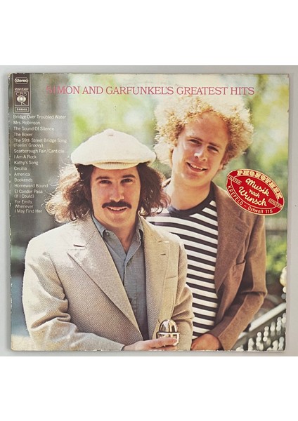Simon & Garfunkel Simon And Garfunkel's Greatest Hits Lp (Orjnal Dönem 1972 Hollanda Baskı)