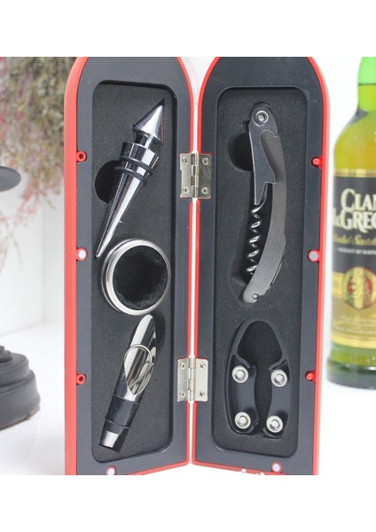 Yılbaşı Çantasında Şişe Tirbuşon Seti modelleri