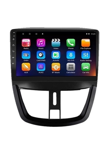 Celali Tuning Peugeot 207 (2006-2010) Android 12 Carplay Navigasyon Multimedya - 2gb Ram 32GB HDD