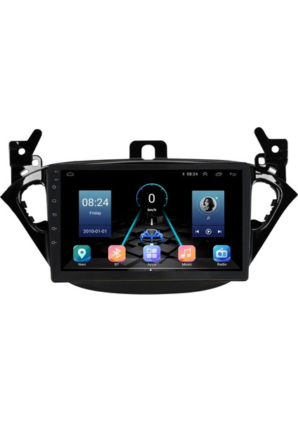 Opel Corsa E Android 12 Carplay Navigasyon Multimedya - 8gb Ram 128GB HDD