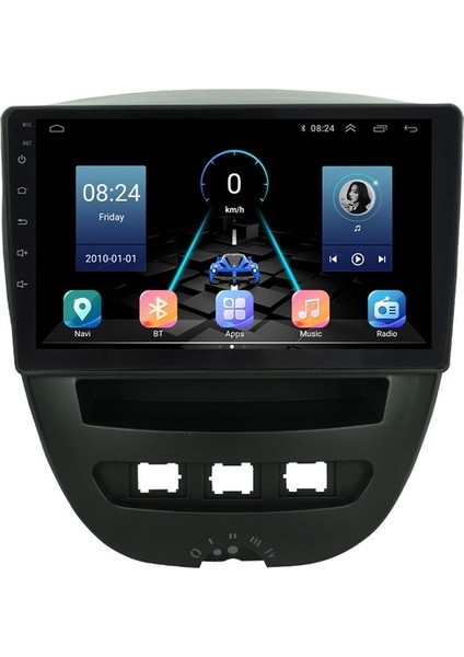 Peugeot 107 (2005-2014) Android 12 Carplay Navigasyon Multimedya - 8gb Ram 128GB HDD