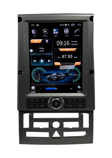 Peugeot 407 Android 12 Carplay Navigasyon Tesla Multimedya - 2gb Ram 32GB HDD