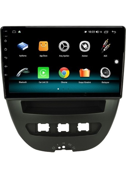 Peugeot 107 (2005-2014) Android 12 Carplay Navigasyon Multimedya - 2gb Ram 32GB HDD modelleri
