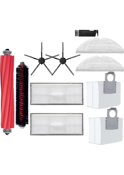 11 Adet S7 Maxv / Plus / Ultra G10S /G10S Pro Robotlu Süpürge Ana Yan Fırça Paspas Filtresi Toz Torbası (Yurt Dışından)