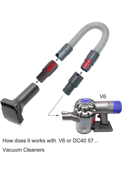 V11 V10 V7 DC30 DC33 DC40 ve Elektrikli Süpürge B Için Vakumlu Pet Saç Fırçası Damat Aracı Kiti (Yurt Dışından)