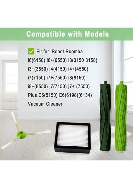 Yedek Parçalar Için, J7 J7+/plus E5 E6 E7 I7 I7+ I3 I4 I6 I6+ I8 Elektrikli Süpürgeler Için Uyumlu Yedek Parçalar (Yurt Dışından) modelleri