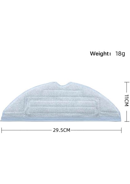 Yedek Mikrofiber Paspas Bezi Temizleme Pedleri T7 T7 Artı S7 Elektrikli Süpürge Aksesuarları 2 Paket Için Uygun (Yurt Dışından)