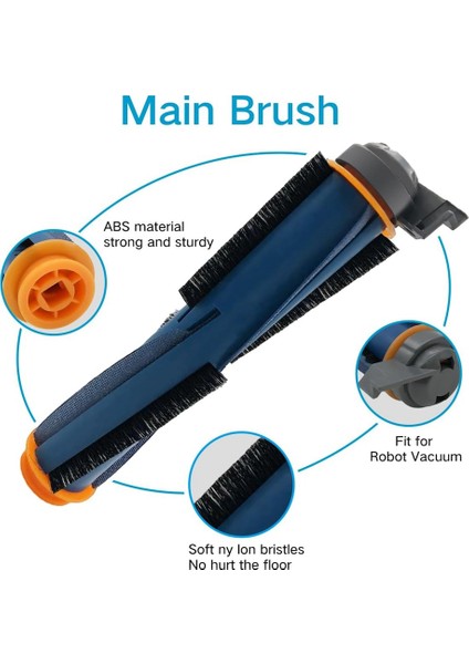 RV2310/RV2310AE Için Vakum Aksesuarları Seti 1 Ana Fırça+2 Hepa Filtre+6 Yan Fırça+1 Temizleme Aracı (Yurt Dışından) fiyatları
