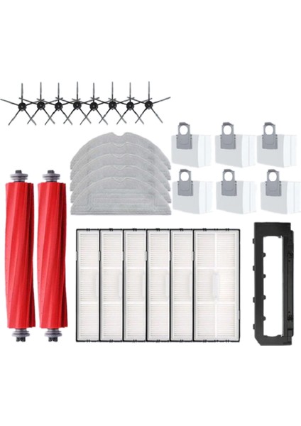 28 Adet Aksesuar Kiti Için S7 Maxv/plus/ultra/s7 Pro ULTRA/G10S/G10S Pro Robotlu Süpürge Parçaları (Yurt Dışından)