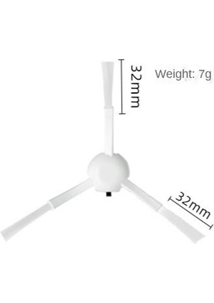 Bot L10S ULTRA/S10/S10 Pro Robotlu Süpürge Için 8 Adet Yedek Yan Fırça (Yurt Dışından)