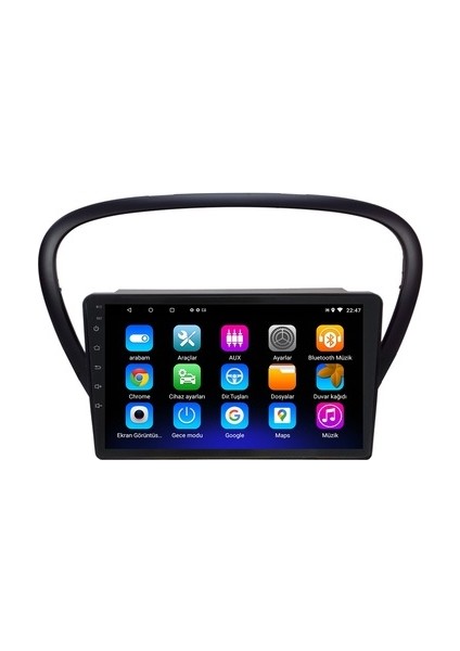 Peugeot 607 (2004-2007) Android 12 Carplay Navigasyon Multimedya - 2gb Ram 32GB HDD