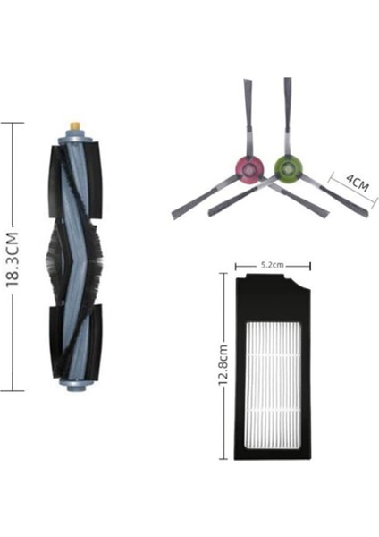 Deebot X1PLUS/ Deebot T10 Plus Emme Istasyonu, Ana Fırça, Filtreler, Yan Fırça Için Aksesuar Kiti (Yurt Dışından)