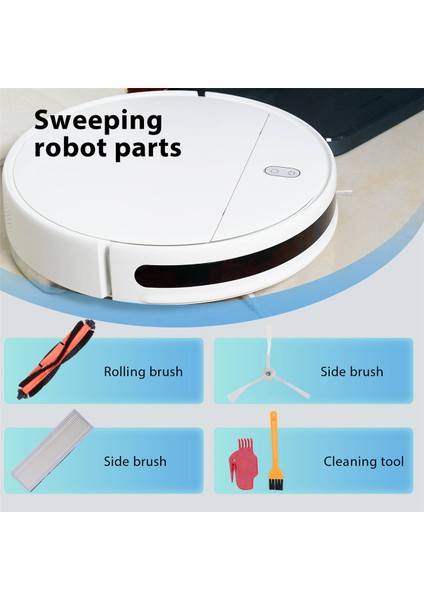 G1 Mi Robot Vakum Paspas Temel Hepa Filtre Yan Fırça Ana Fırça Temizleyici Yedek Aksesuarlar (Yurt Dışından)