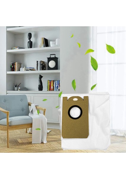 8 Adet Toz Torbası W2 Robotlu Süpürge Çöp Torbası Yedek Yedek Parça Aksesuarı (Yurt Dışından)
