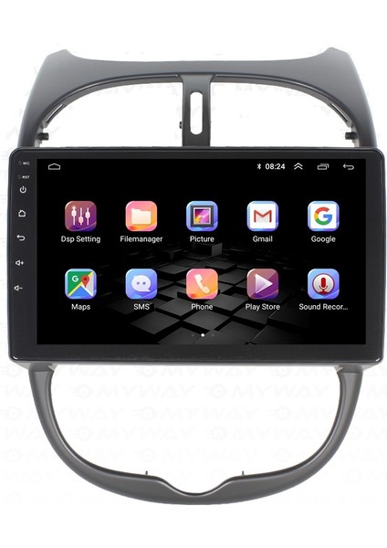 Peugeot 206 (2002-2010) Android 12 Carplay Navigasyon Multimedya - 8gb Ram 128GB HDD fiyatları