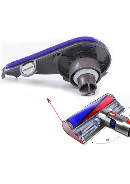 Elektrikli Süpürge Yumuşak Kadife Emme Başlığı Yan Kapak V6 V7 V10 V11 Fırça Kapağı Değiştirin (Yurt Dışından)