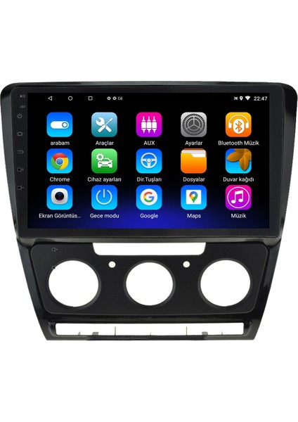 Skoda Octavia (2007-2014) Android 12 Carplay Navigasyon Multimedya - 2gb Ram 32GB HDD modelleri