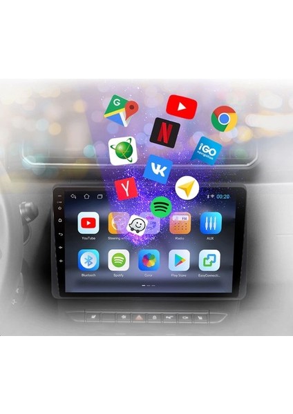 Dacia Duster (2018-2020) Android 12 Carplay Navigasyon Multimedya - 2gb Ram 32GB HDD