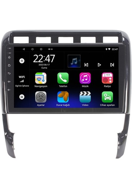 Porsche Cayenne (2003-2010) Android 12 Carplay Navigasyon Multimedya - 2gb Ram 32GB HDD