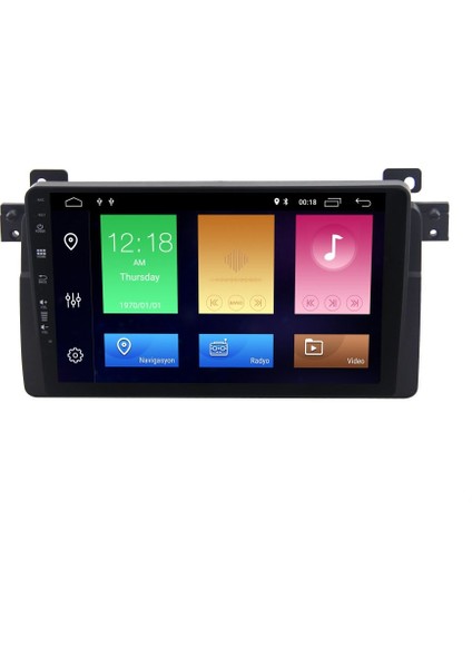 Bmw E46 (1998-2006) Android 12 Carplay Navigasyon Multimedya - 4gb Ram 64GB HDD
