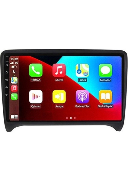 Audi Tt 2006-2013 Android 12 Carplay Navigasyon Multimedya - 4gb Ram 32GB HDD