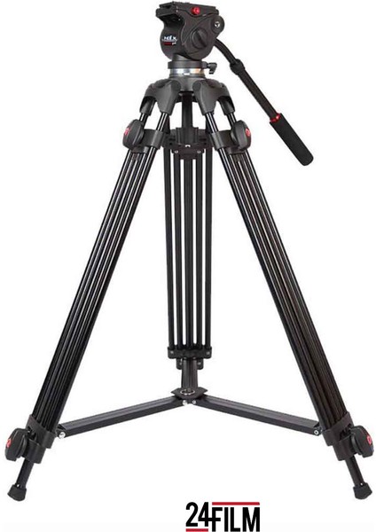 24FİLM 508B Pro Profesyonel Video Tripod 190CM 9 kg Taşıma