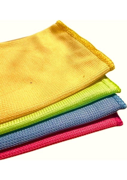 Bella House Mikrofiber Cam Bezi 40X40CM 4'lü modelleri