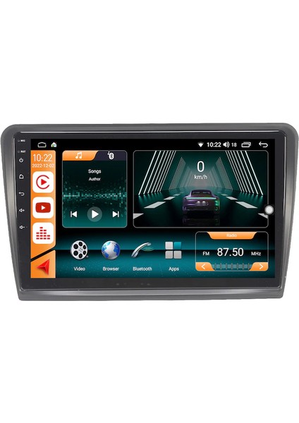Skoda Superb (2009-2013) Android 12 Carplay Navigasyon Multimedya - 2gb Ram 32GB HDD