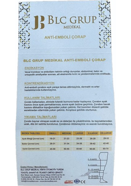 Diz Üstü Beyaz Anti-Emboli Vars-Ameliyat Çorabı modelleri