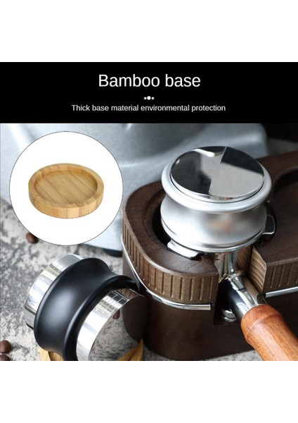 Kahve Dağıtıcı Sabotaj Çift Kafa Kahve Dengeleyici Ayarlanabilir Derinlik Espresso El Konik 54MM Portafilter (Yurt Dışından)