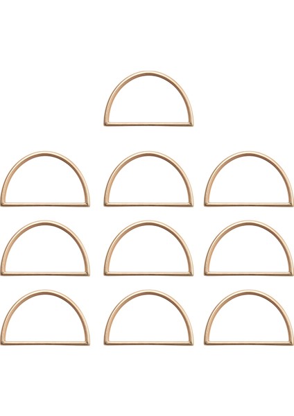 10 Parça Altın Peçete Halkaları Metal Peçete Halkası Sahipleri Modern Tasarım Halka Tutucu Metal Yarım Daire Peçete Tokaları (Yurt Dışından) fiyatları