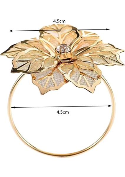 Paket Peçete Halkaları, Altın Peçete Halkaları Masa Süslemeleri Için Tokalar, Düğün, Akşam Yemeği, Parti, Dıy Dekorasyon, Altın (Yurt Dışından) modelleri