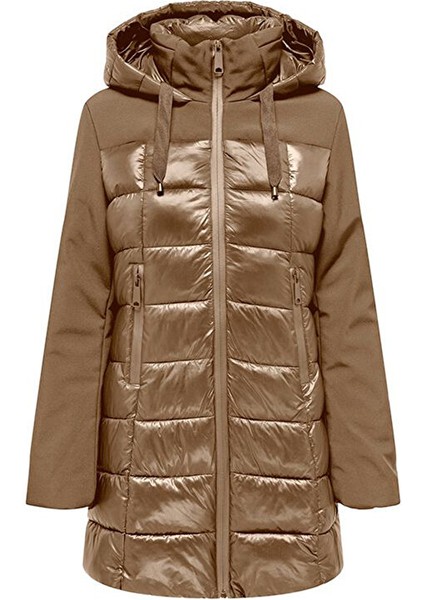 Onlsophie Mix Puffer cc Otw Kadın Günlük Mont 15294008-OTTER Kahverengi