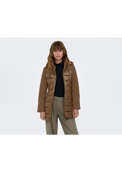 Onlsophie Mix Puffer cc Otw Kadın Günlük Mont 15294008-OTTER Kahverengi
