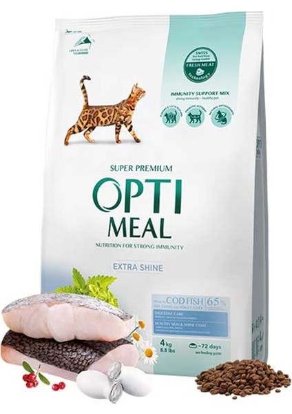 Morina Balıklı Yetişkin Kedi Maması 4 kg