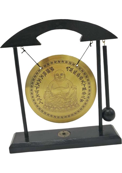Gong Süs Rüzgar Çanları Feng Shui Pirinç Gong Masaüstü Çin Ir C (Yurt Dışından)