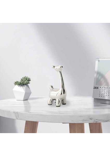 Modern Geyik Heykelcik Heykeli Centerpiece Üstü Dekorasyon Için 8 cm x 14 cm (Yurt Dışından)
