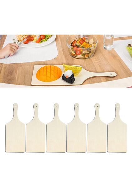 6x Tepsisi Tahtası Sebze Yemek Tabağı Tahtası 9X23CM Kare (Yurt Dışından) indirimleri