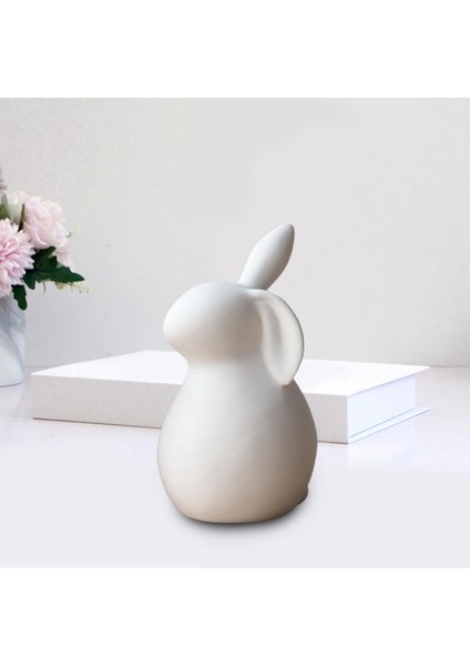 Tavşan Heykeli Minyatür Heykel Paskalya Tavşanı Figürleri 7.3X13 cm (Yurt Dışından)