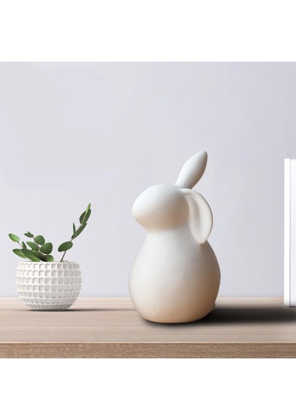 Tavşan Heykeli Minyatür Heykel Paskalya Tavşanı Figürleri 7.3X13 cm (Yurt Dışından)