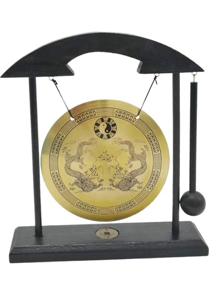 Gong Süs Rüzgar Çanları Feng Shui Pirinç Gong Masaüstü Çin I (Yurt Dışından)