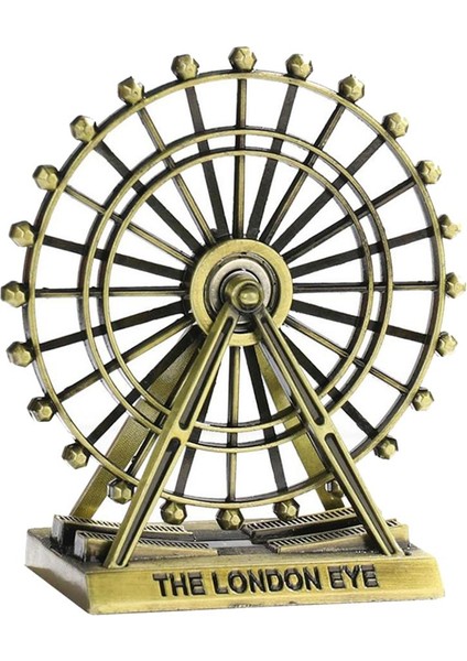 Klasik Tekerlek Inşaat Seti Dönen Süs Gökyüzü Çarkı Ev Dekorasyonu Bronz Xs (Yurt Dışından)