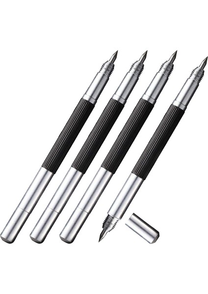 4 Çift Tungsten Karbür Kazıı Gravür Gravür Por Cam Metal (Yurt Dışından)