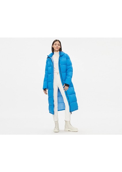 Onlann Premium Puffer Coat Kadın Günlük Mont 15287913-DIRECTOIRE-BLUE Mavi